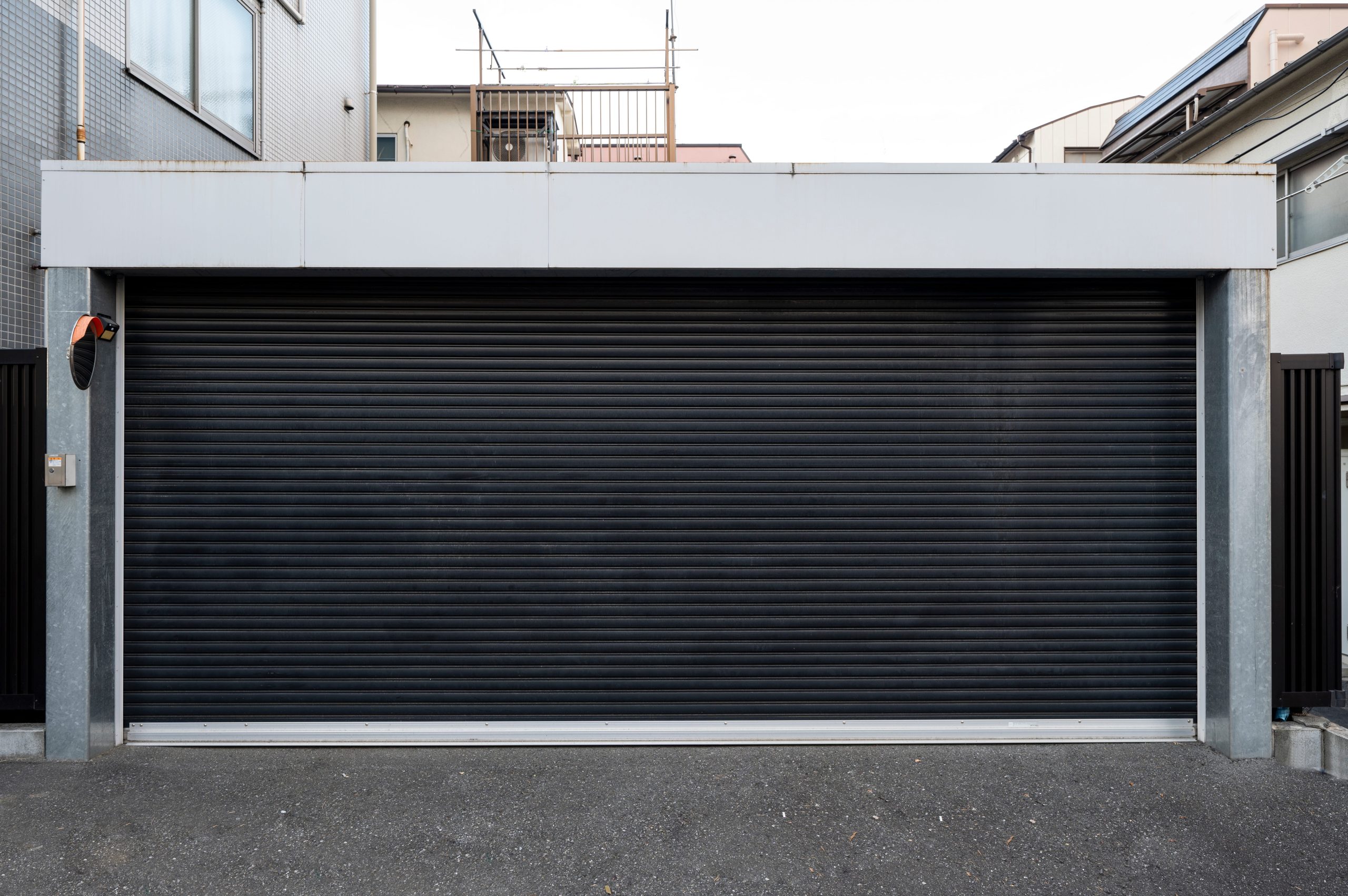 Modern garage door background
